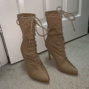 Nude booties